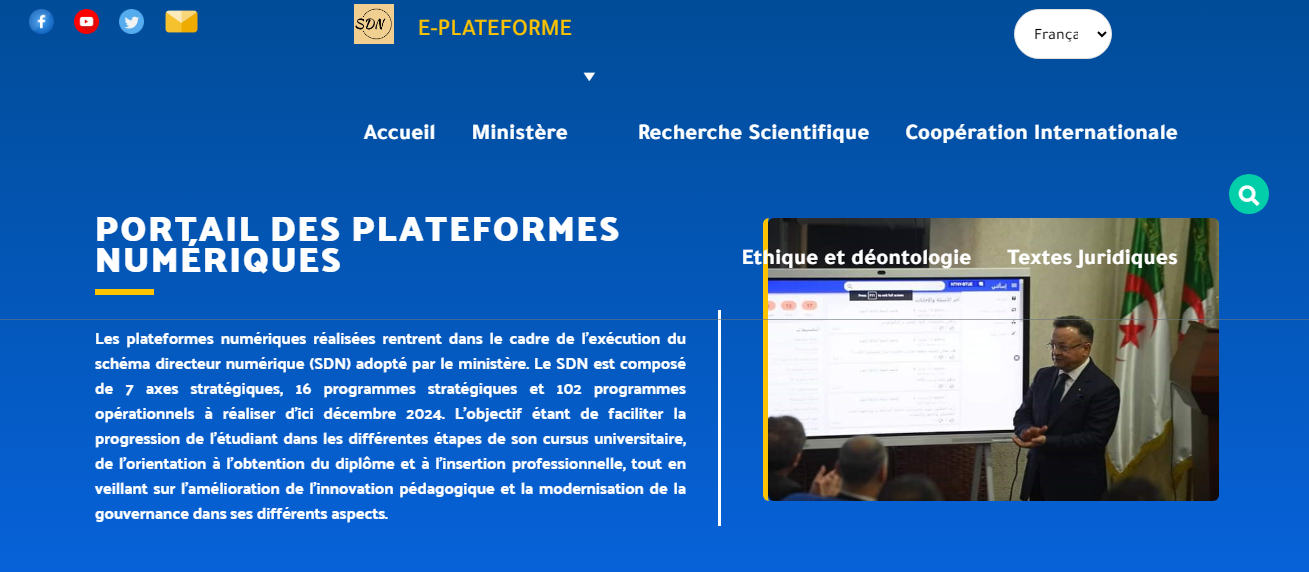 Portail des plateformes numériques