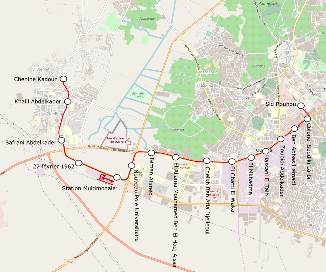 Ouargla tram 2019