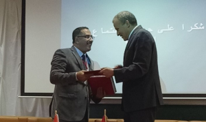 الدورة الاولى لاسبوع التعاون الدولي بجامعة قابس تحت عنوان : الشراكة مع جامعات الجوار :الجزائر وليبيا