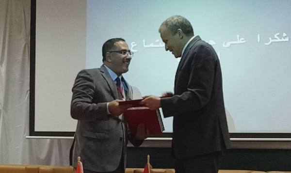 الدورة الاولى لاسبوع التعاون الدولي بجامعة قابس تحت عنوان : الشراكة مع جامعات الجوار :الجزائر وليبيا